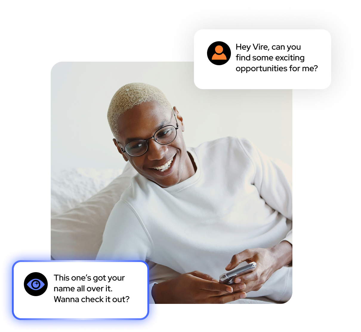 Candidate Chatting With Vire AI